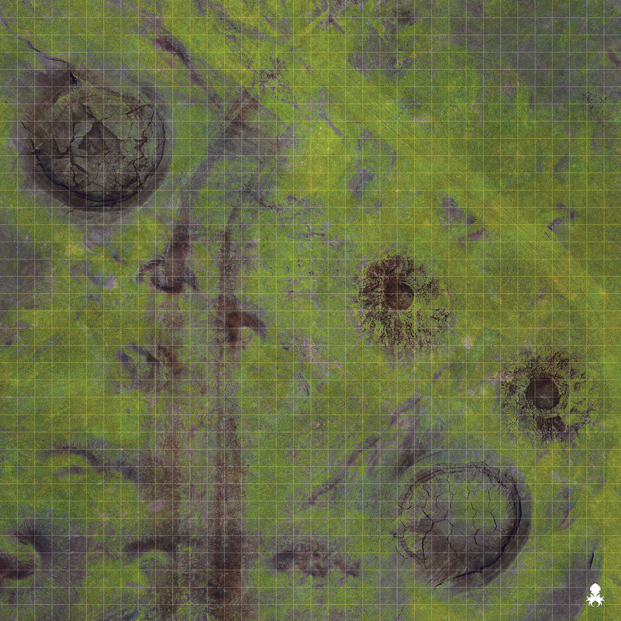 Kraken Dice RPG Encounter Map Quick Mat- Grassy Plains 36"x36"